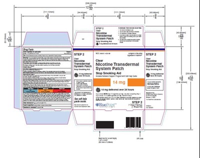 14mgnicotinecarton - Clear Nicotine Transdermal System Path Stop Smoking Aid 14 mg 7Pouches
